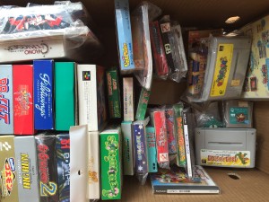 買取したレトロゲーム スーパーファミコンやゲームボーイソフト