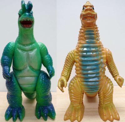 買取したブルマァク ゴーストロンとレッドキングソフビ