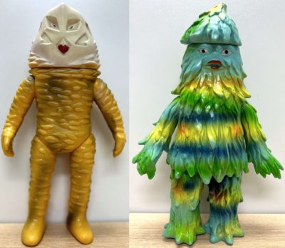 買取したブルマァクザザーンとザラブ星人ソフビ