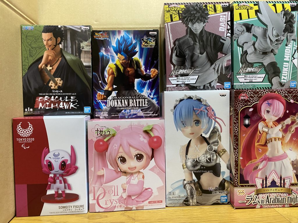買取した新しめのプライズフィギュア