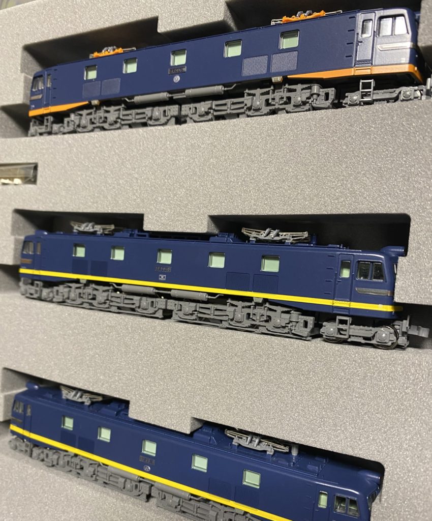 EF58試験塗装機の車両状態